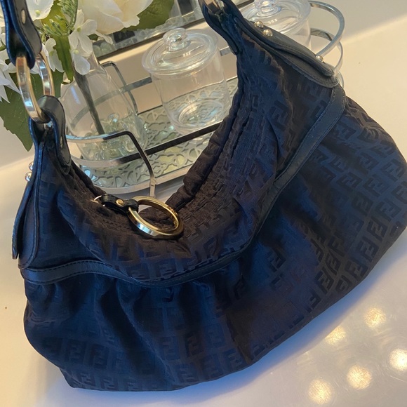 Fendi Black Monogram Zucca Chef Shoulder Bag - Picture 2 of 13